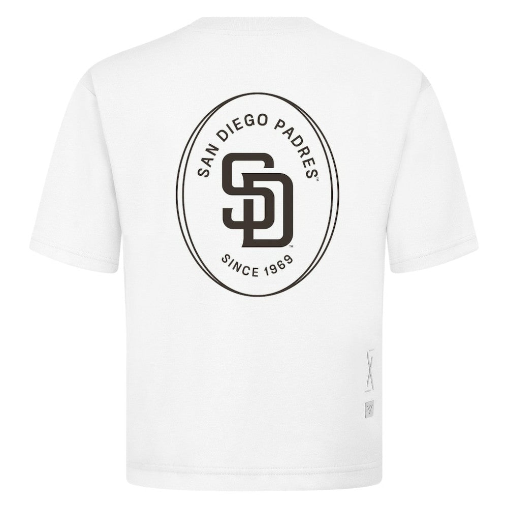 San Diego Padres Levelwear Signet Oversized Luxe Signature Knit T-Shirt Sale