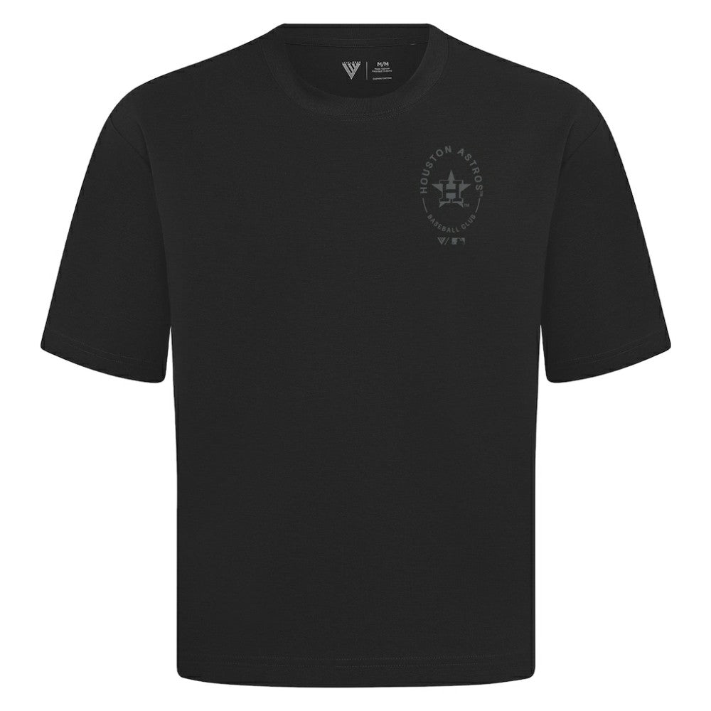Houston Astros Levelwear Signet Oversized Luxe Signature Knit T-Shirt Lifestyle