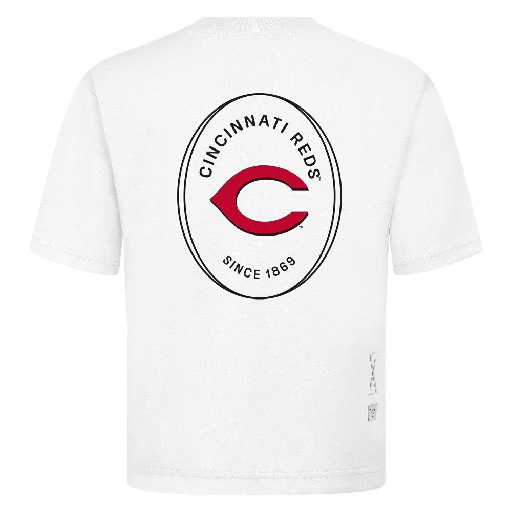 Cincinnati Reds Levelwear Signet Oversized Luxe Signature Knit T-Shirt Online