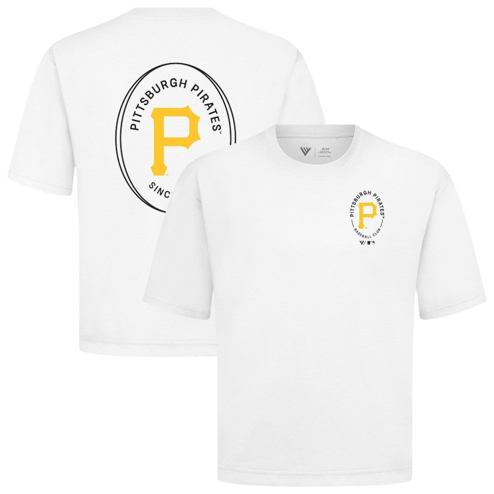 Pittsburgh Pirates Levelwear Signet Oversized Luxe Signature Knit T-Shirt On Sale