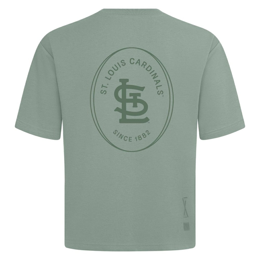 St. Louis Cardinals Levelwear Signet Oversized Luxe Signature Knit T-Shirt for sale