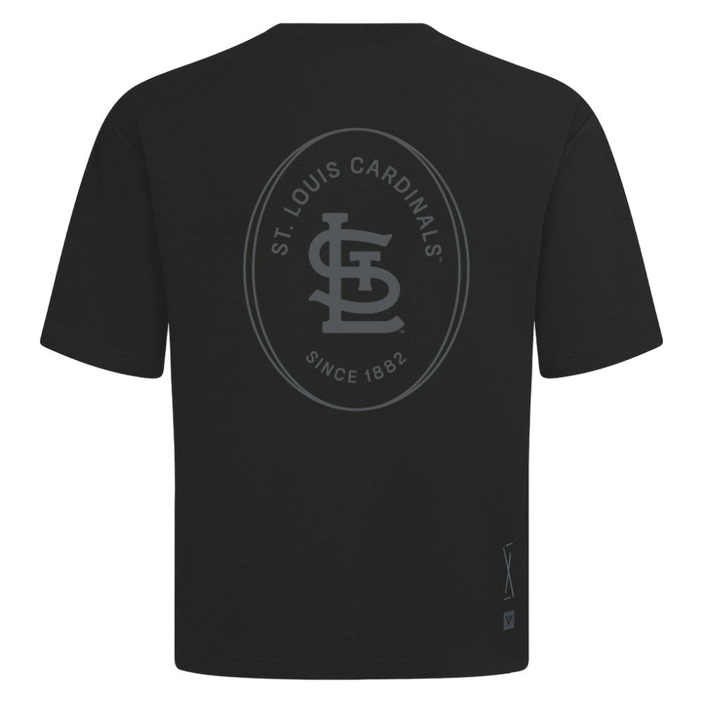 St. Louis Cardinals Levelwear Signet Oversized Luxe Signature Knit T-Shirt Near Me