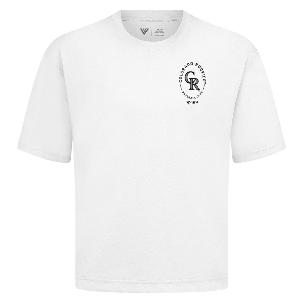 Colorado Rockies Levelwear Signet Oversized Luxe Signature Knit T-Shirt discount