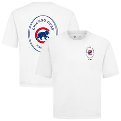 Chicago Cubs Levelwear Signet Oversized Luxe Signature Knit T-Shirt Clearance