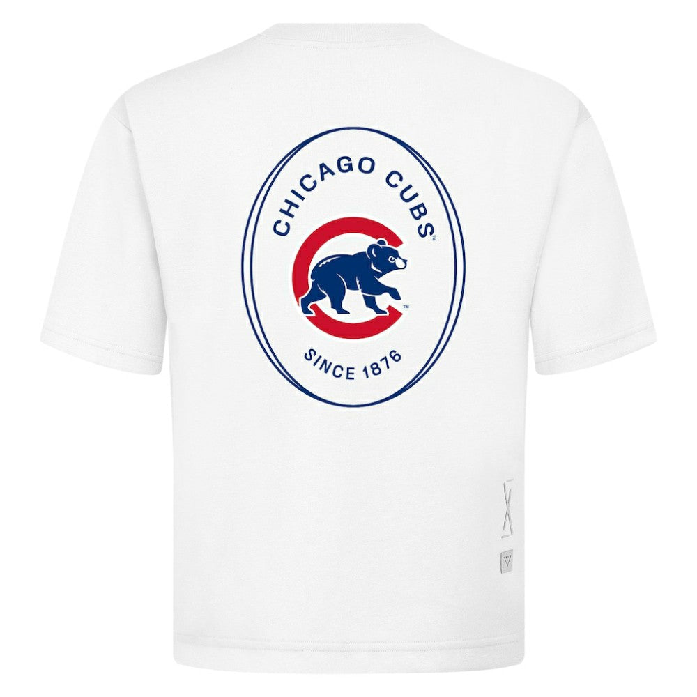 Chicago Cubs Levelwear Signet Oversized Luxe Signature Knit T-Shirt Clearance