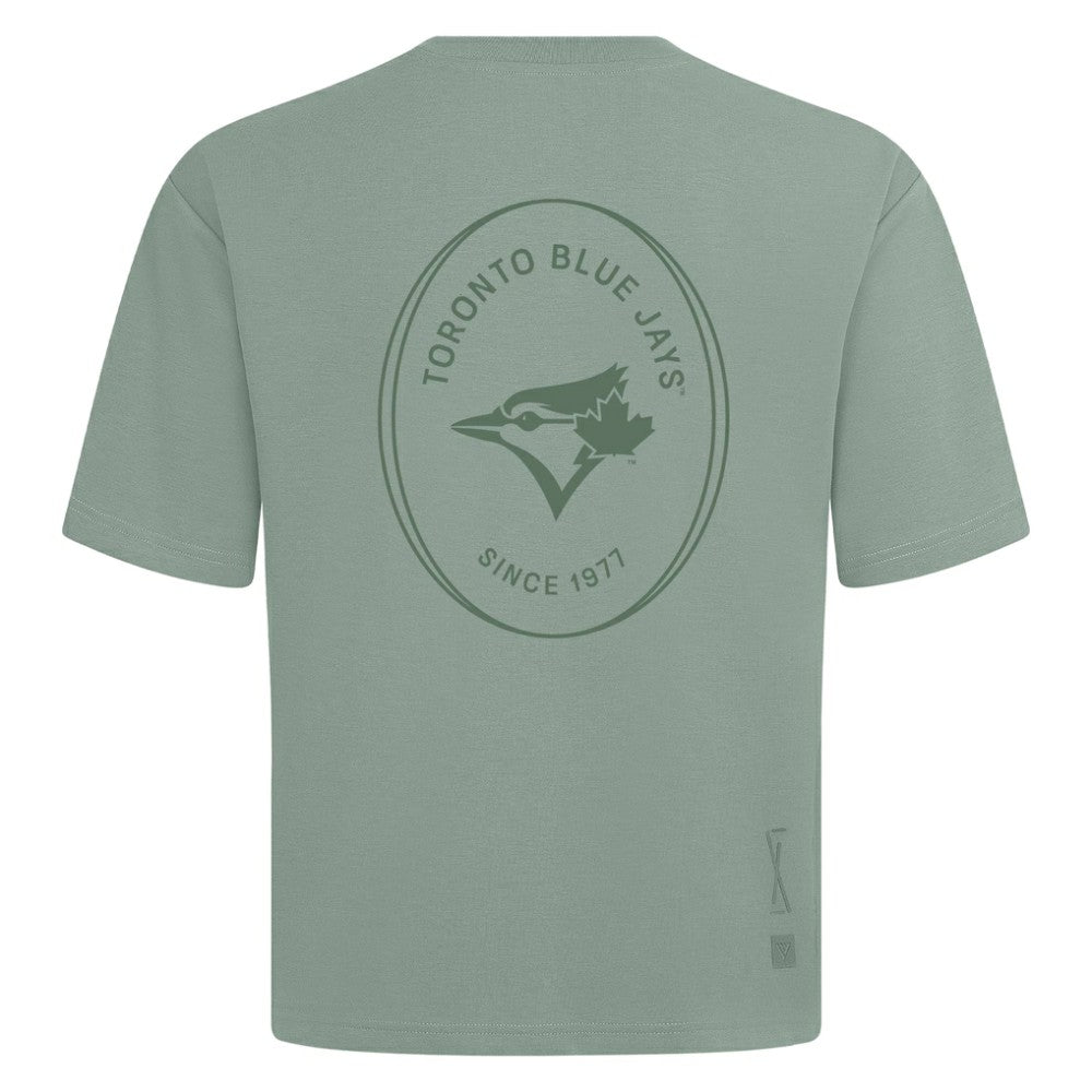 Toronto Blue Jays Levelwear Signet Oversized Luxe Signature Knit T-Shirt Clearance
