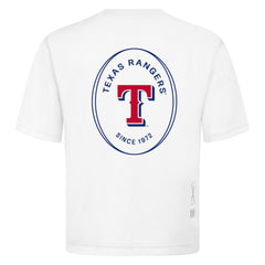 Texas Rangers Levelwear Signet Oversized Luxe Signature Knit T-Shirt Clearance
