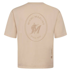 Miami Marlins Levelwear Signet Oversized Luxe Signature Knit T-Shirt Clearance