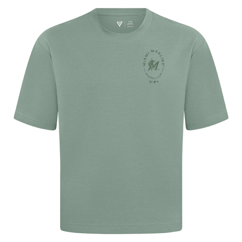 Miami Marlins Levelwear Signet Oversized Luxe Signature Knit T-Shirt Online