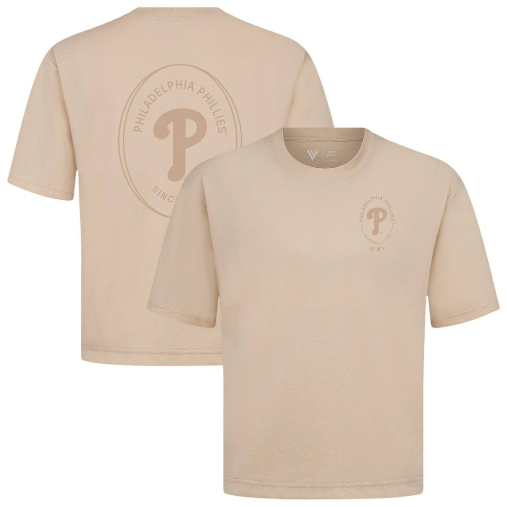 Philadelphia Phillies Levelwear Signet Oversized Luxe Signature Knit T-Shirt Clearance