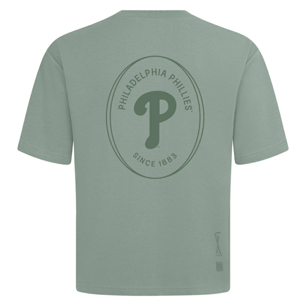 Philadelphia Phillies Levelwear Signet Oversized Luxe Signature Knit T-Shirt Lifestyle