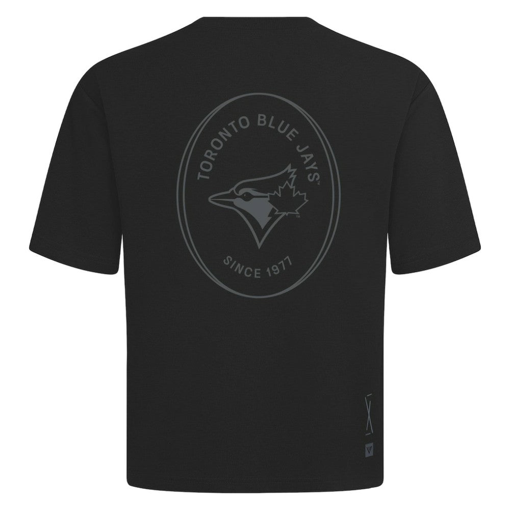 Toronto Blue Jays Levelwear Signet Oversized Luxe Signature Knit T-Shirt for sale