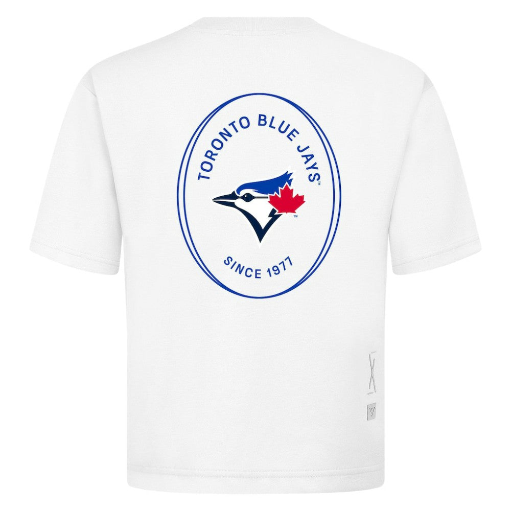 Toronto Blue Jays Levelwear Signet Oversized Luxe Signature Knit T-Shirt for sale