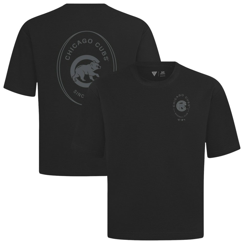Chicago Cubs Levelwear Signet Oversized Luxe Signature Knit T-Shirt discount
