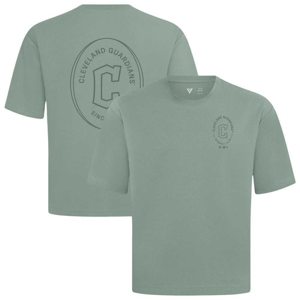 Cleveland Guardians Levelwear Signet Oversized Luxe Signature Knit T-Shirt for sale