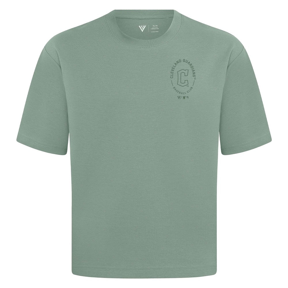 Cleveland Guardians Levelwear Signet Oversized Luxe Signature Knit T-Shirt for sale