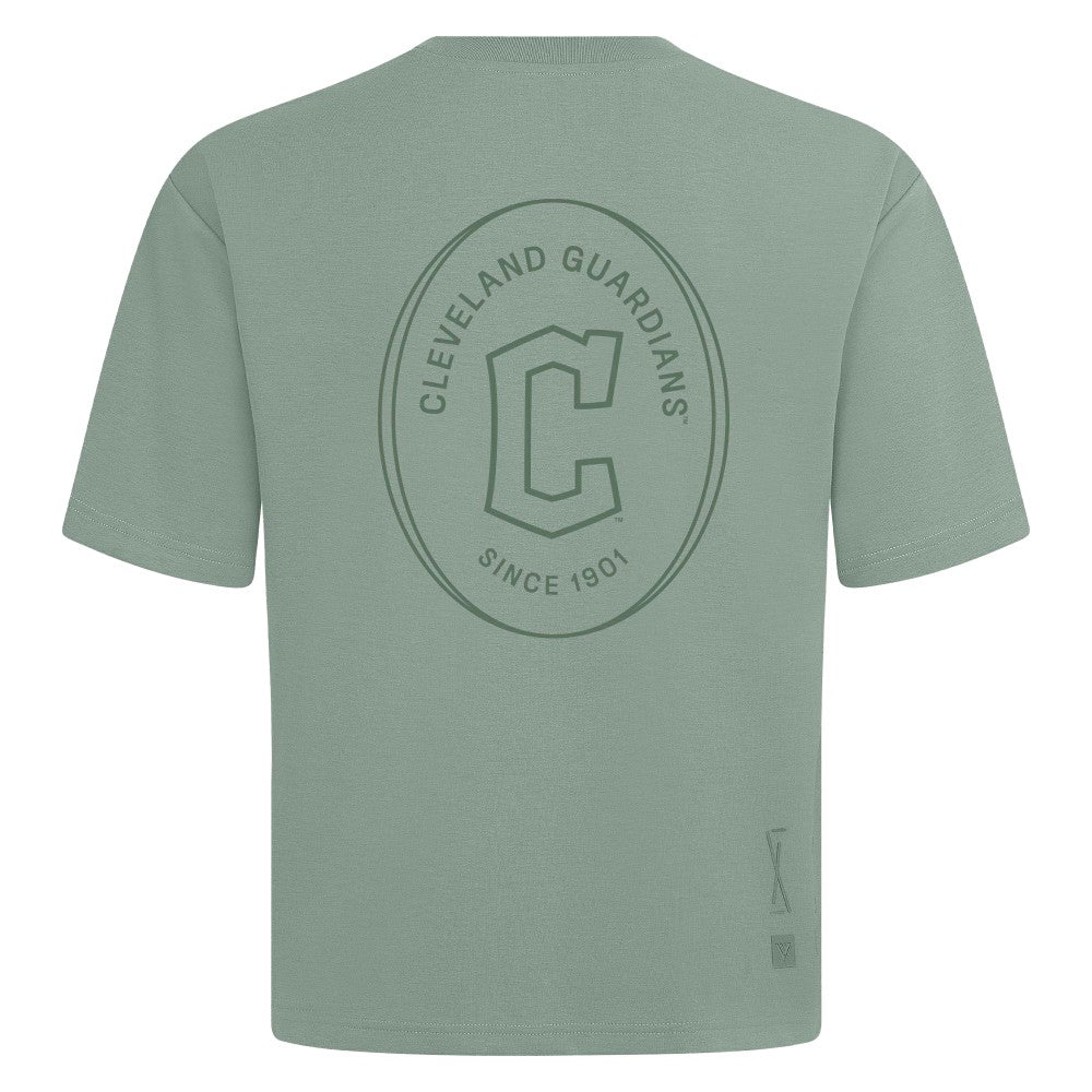 Cleveland Guardians Levelwear Signet Oversized Luxe Signature Knit T-Shirt for sale