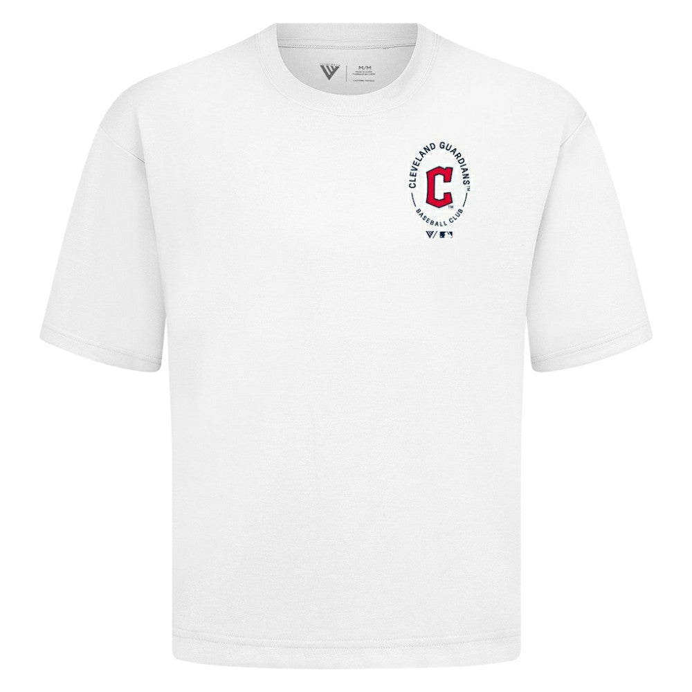 Cleveland Guardians Levelwear Signet Oversized Luxe Signature Knit T-Shirt for sale