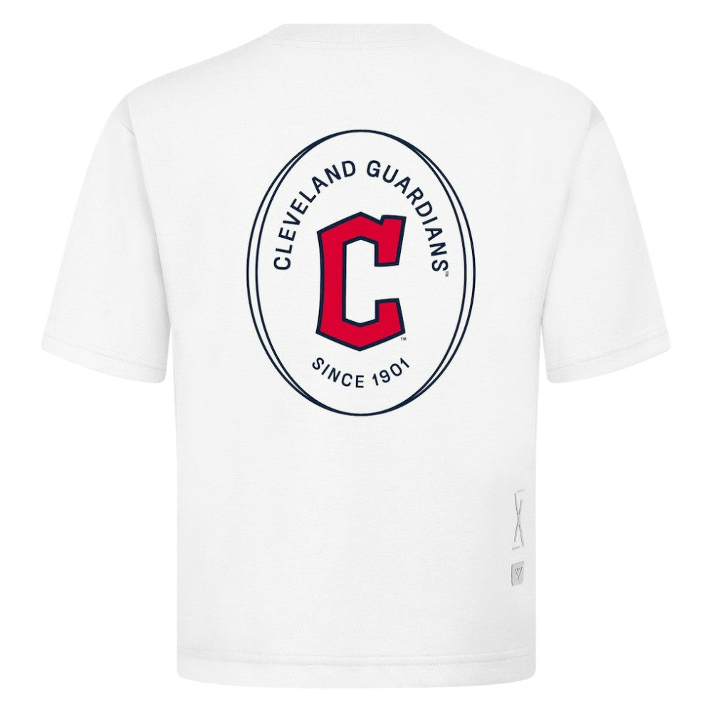 Cleveland Guardians Levelwear Signet Oversized Luxe Signature Knit T-Shirt for sale