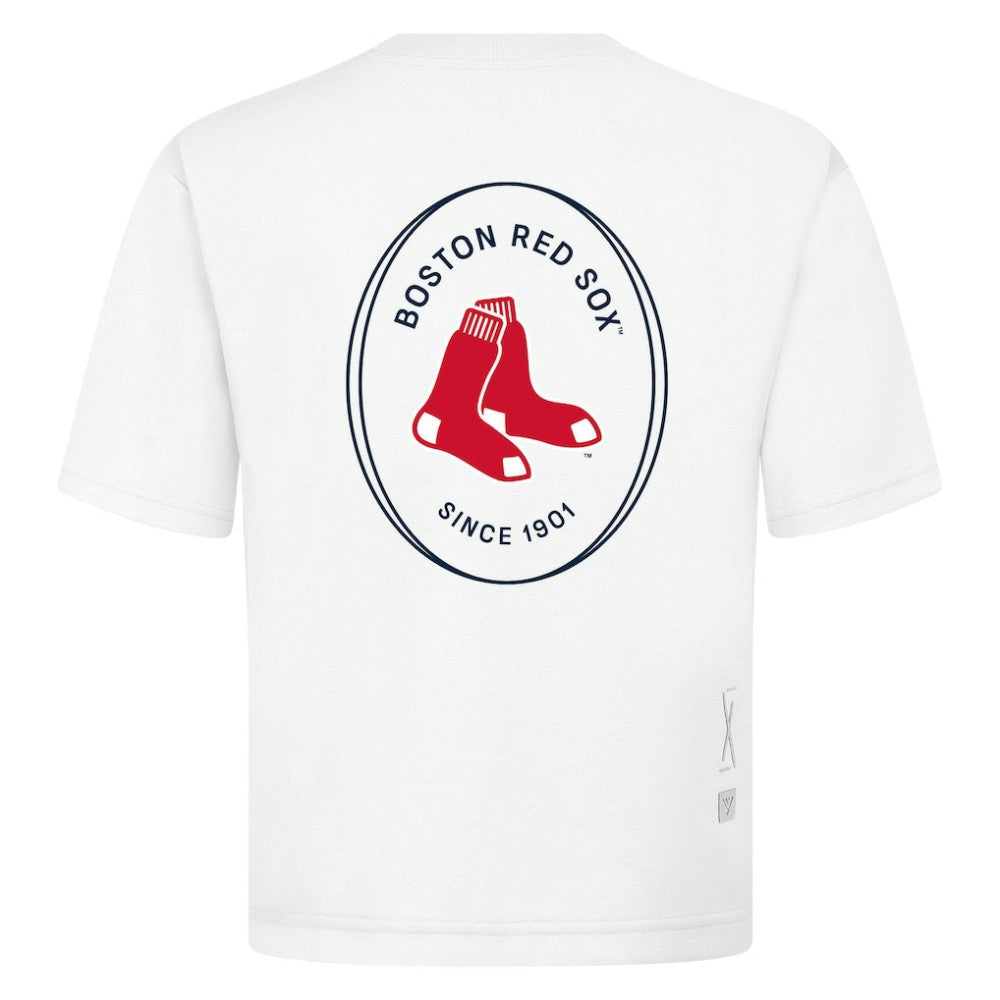 Boston Red Sox Levelwear Signet Oversized Luxe Signature Knit T-Shirt Online