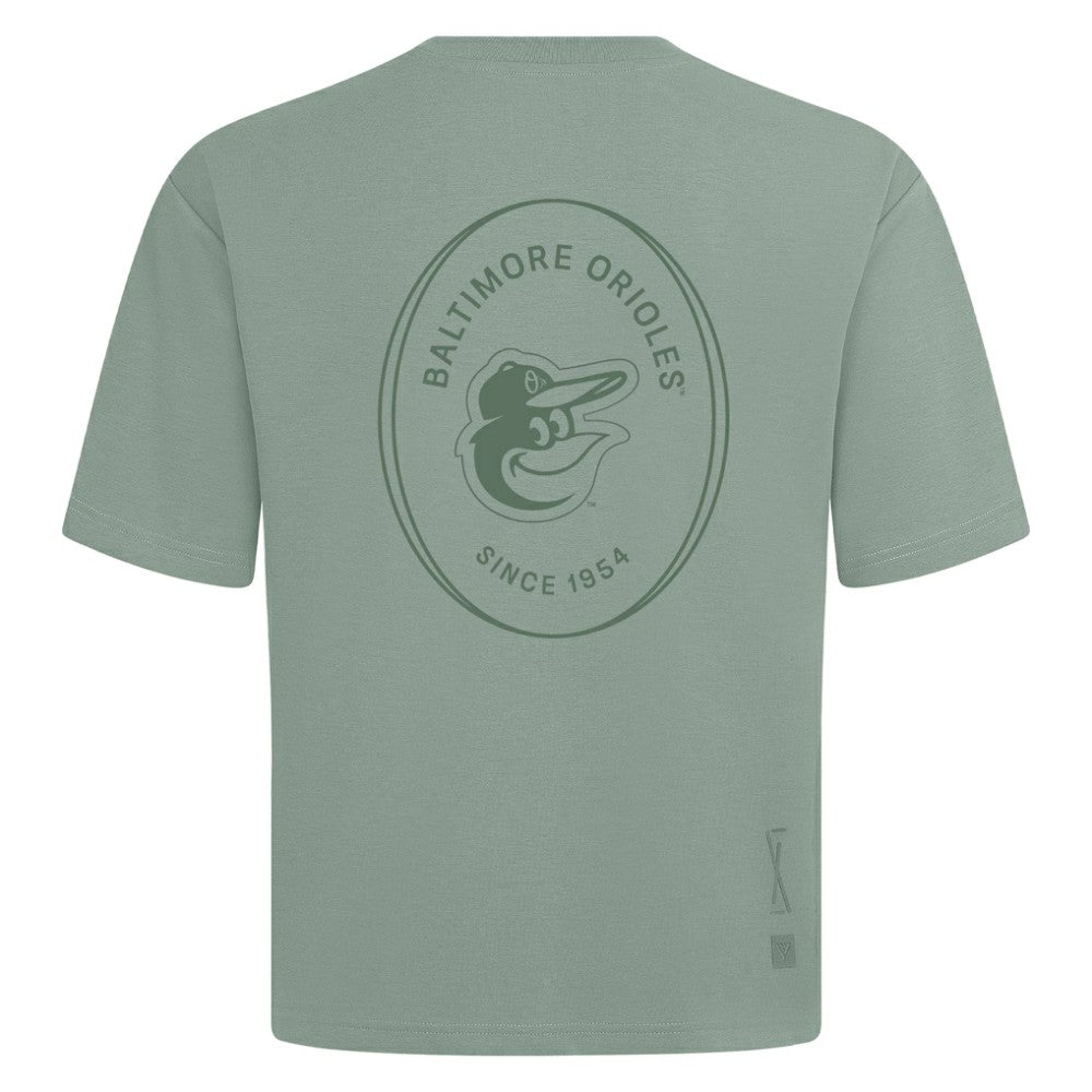 Baltimore Orioles Levelwear Signet Oversized Luxe Signature Knit T-Shirt for sale