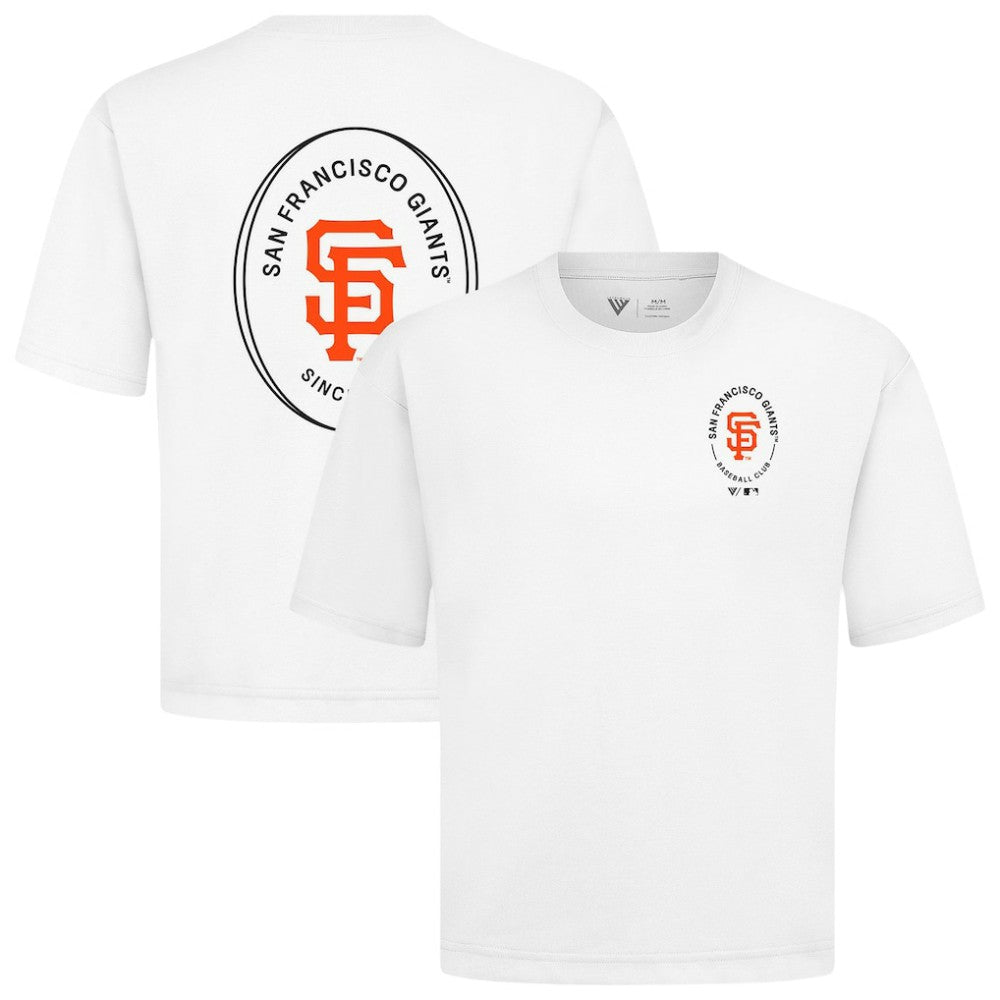 San Francisco Giants Levelwear Register Oversized Luxe Signature Knit T-Shirt Lifestyle