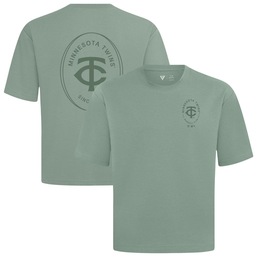 Minnesota Twins Levelwear Register Oversized Luxe Signature Knit T-Shirt for sale