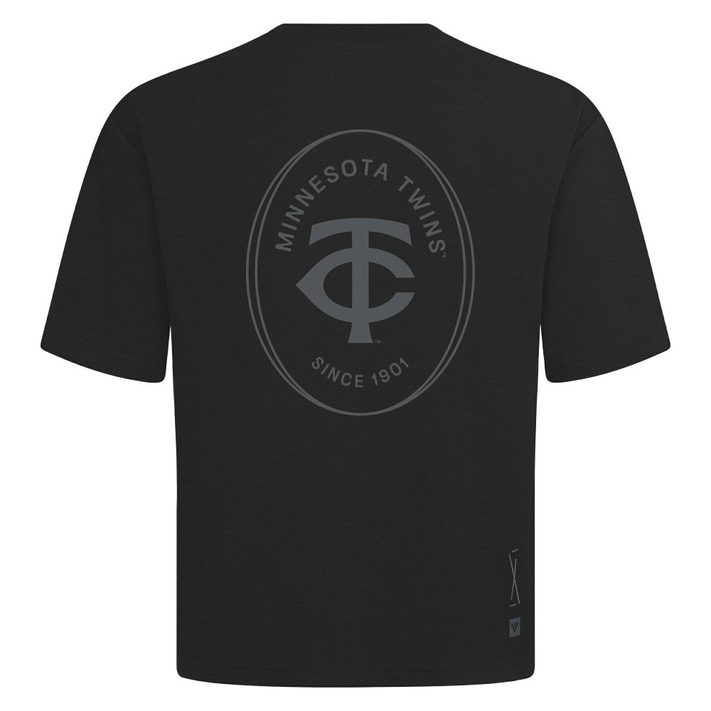 Minnesota Twins Levelwear Register Oversized Luxe Signature Knit T-Shirt Sale