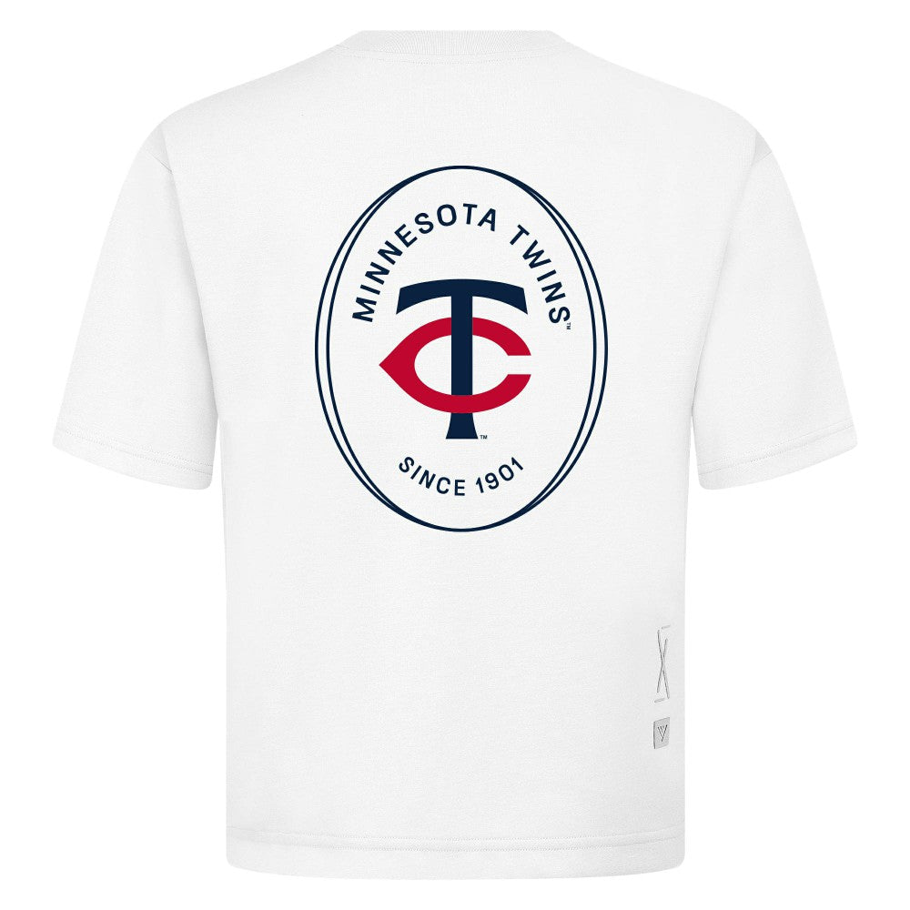 Minnesota Twins Levelwear Register Oversized Luxe Signature Knit T-Shirt Sale