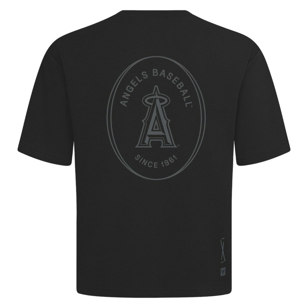Los Angeles Angels Levelwear Register Oversized Luxe Signature Knit T-Shirt On Sale
