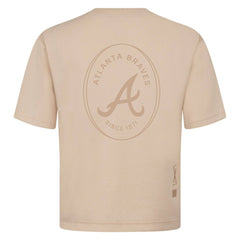 Atlanta Braves Levelwear Register Oversized Luxe Signature Knit T-Shirt On Sale