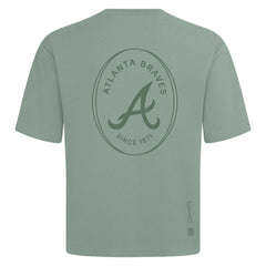 Atlanta Braves Levelwear Register Oversized Luxe Signature Knit T-Shirt Lifestyle