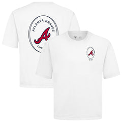 Atlanta Braves Levelwear Register Oversized Luxe Signature Knit T-Shirt Lifestyle