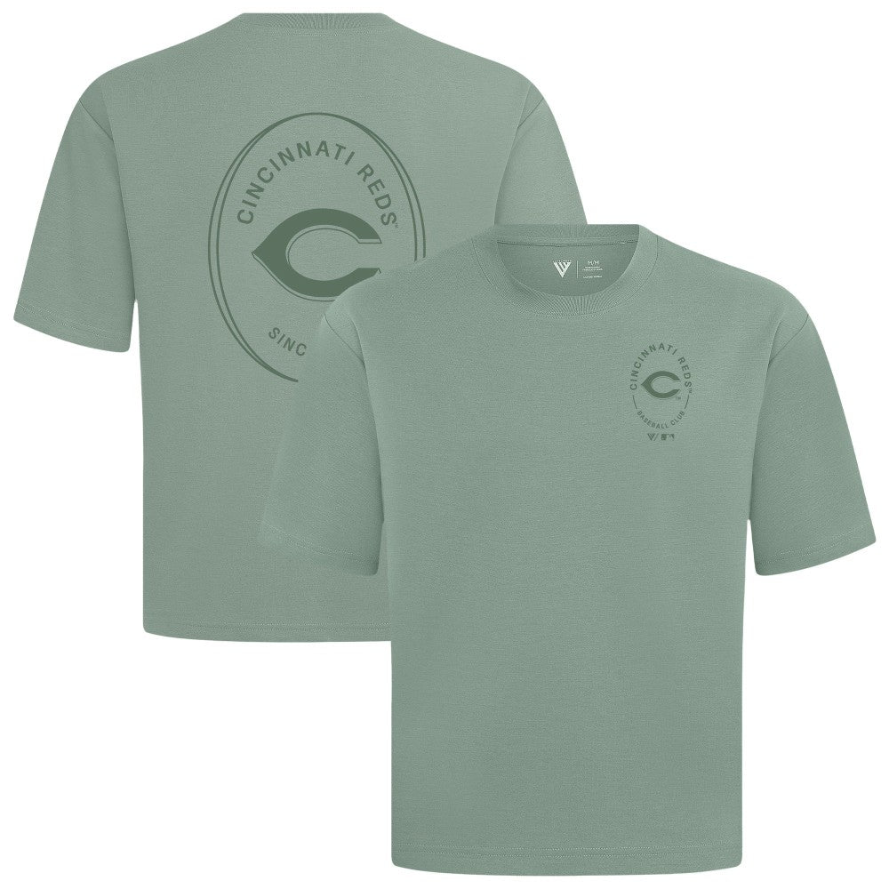 Cincinnati Reds Levelwear Register Oversized Luxe Signature Knit T-Shirt Clearance