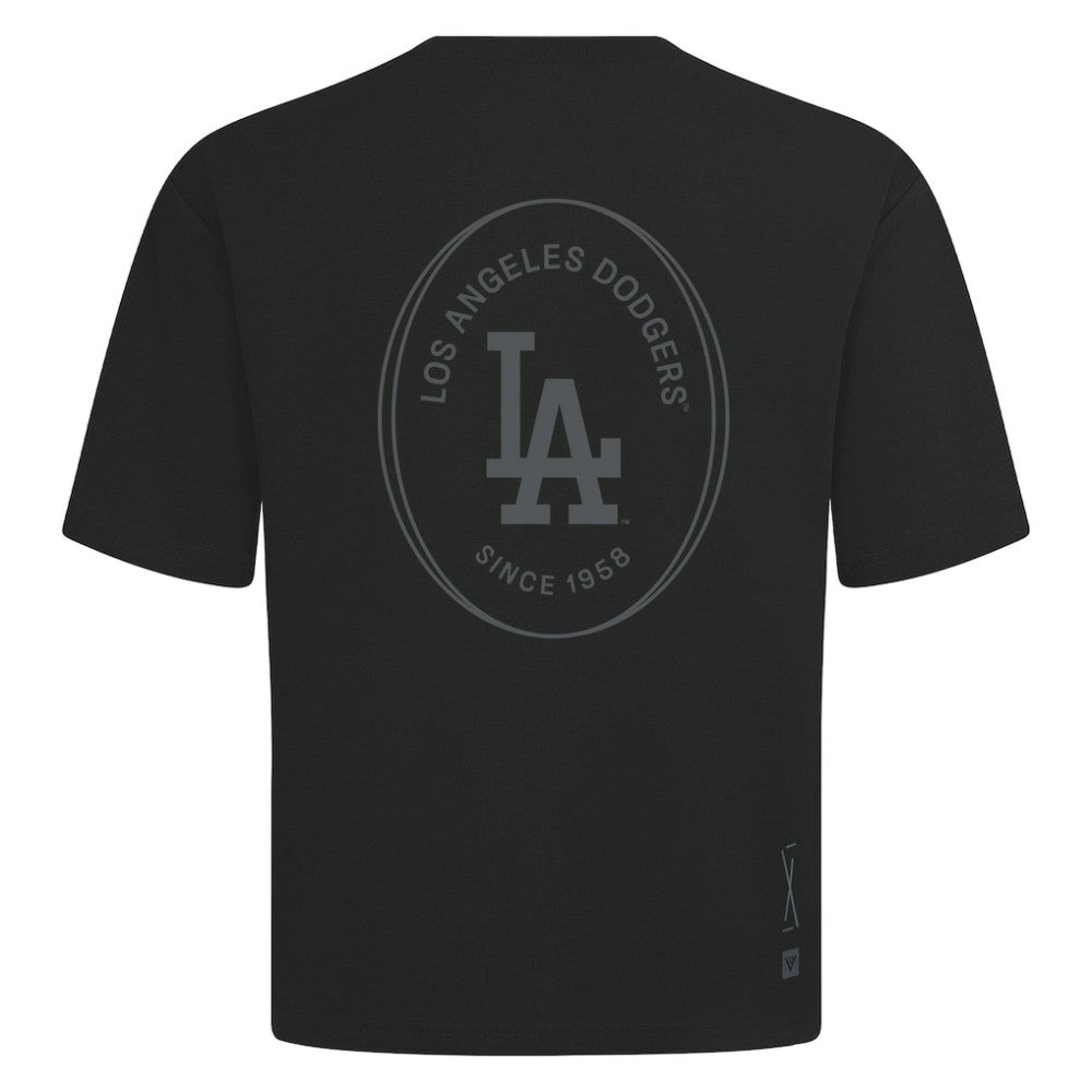 Los Angeles Dodgers Levelwear Register Oversized Luxe Signature Knit T-Shirt Lifestyle