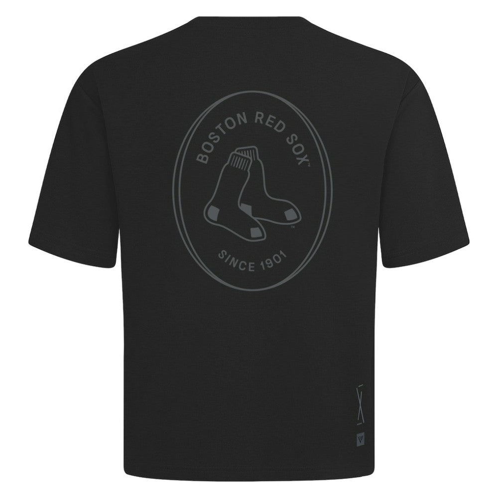 Boston Red Sox Levelwear Register Oversized Luxe Signature Knit T-Shirt Lifestyle
