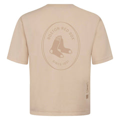 Boston Red Sox Levelwear Register Oversized Luxe Signature Knit T-Shirt for sale