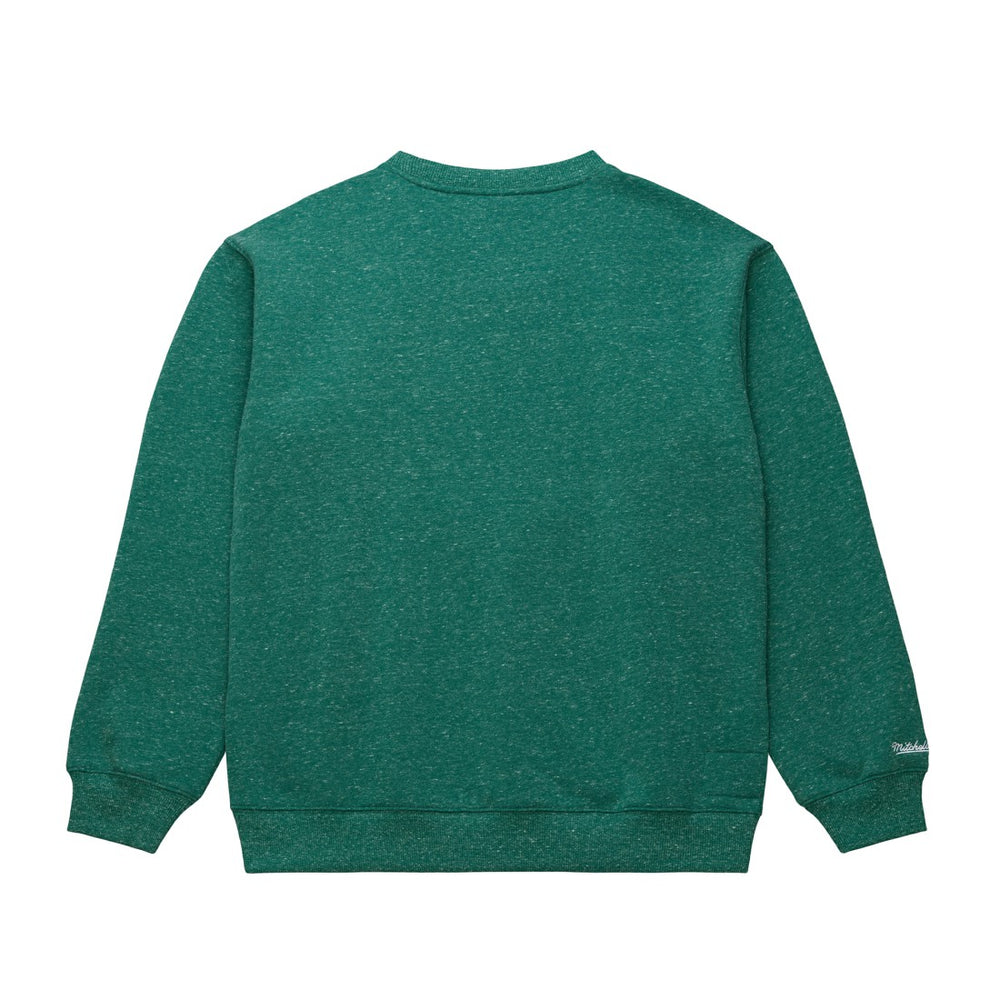 New York Jets Jets In London Throw It Back Fleece Sweatshirt Green - Mitchell & Ness