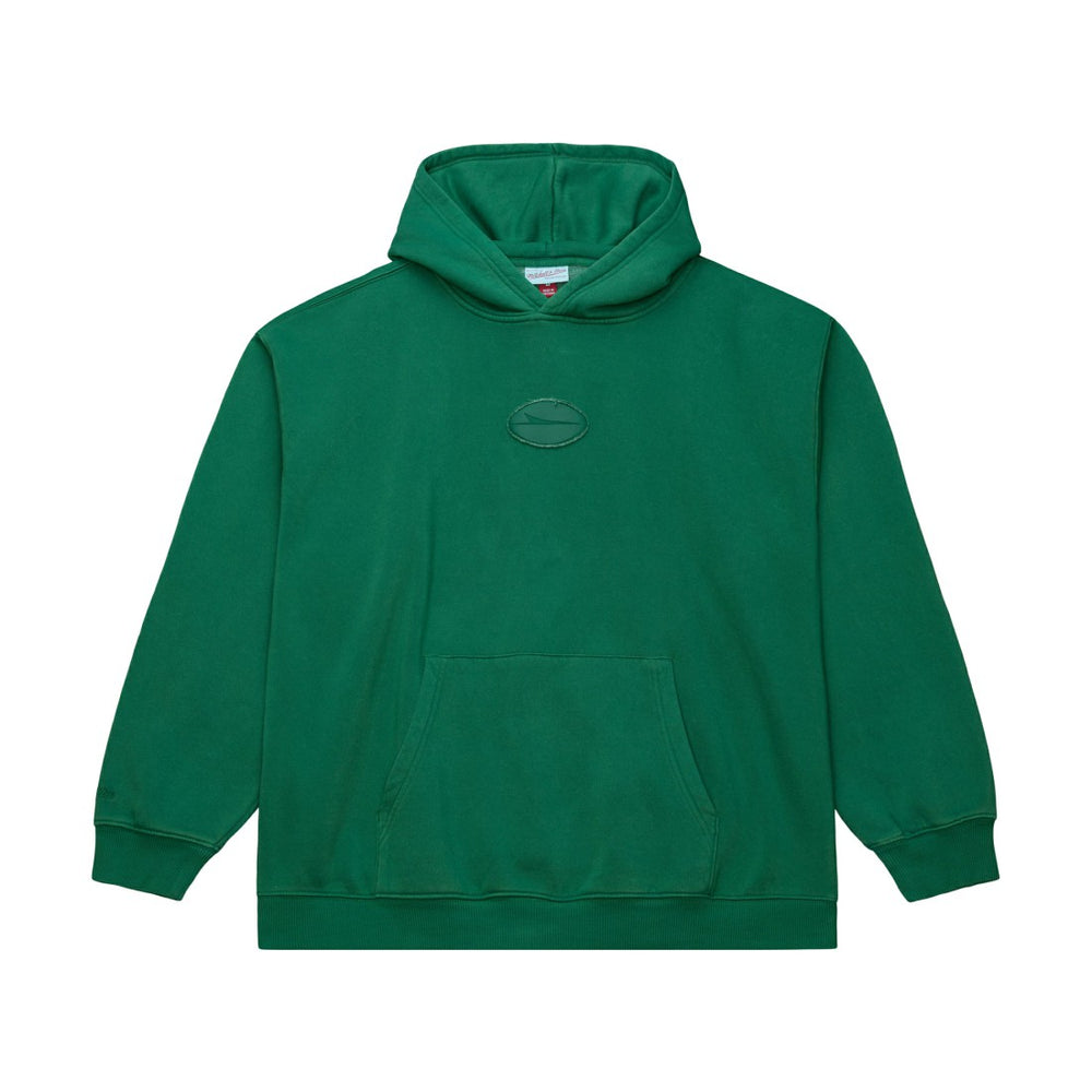 New York Jets Jets In London Downtown Collection Fleece Hoodie Green - Mitchell & Ness