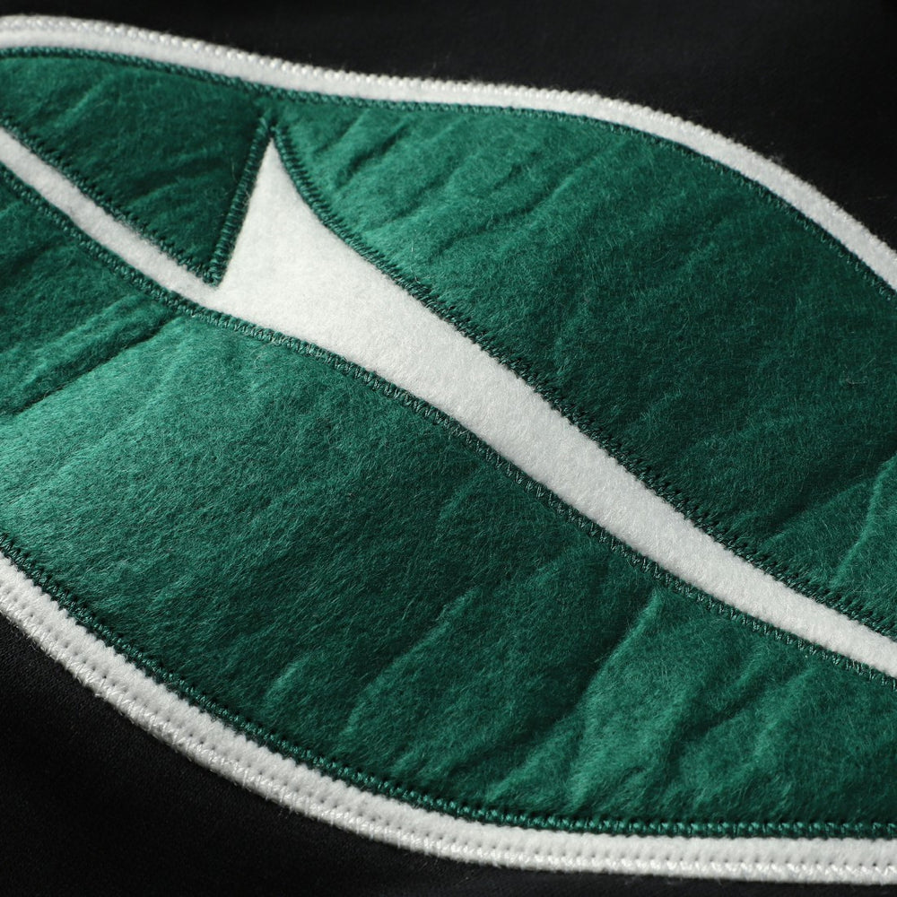 New York Jets In London Big Logo Raglan Hoodie Black - Mitchell & Ness