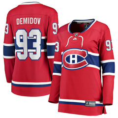 Ivan Demidov Montreal Canadiens - Fanatics Women's Home Breakaway Player Jersey Red