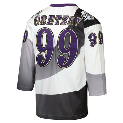 Wayne Gretzky Los Angeles Kings Mitchell & Ness Youth 1995/96 Power Play Throwback Alternate Player Jersey with Captain Patch - White | NHL Jerseys