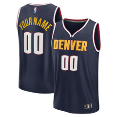 Fanatics - Denver Nuggets Youth Fast Break Custom Replica Jersey - Navy - Icon Edition