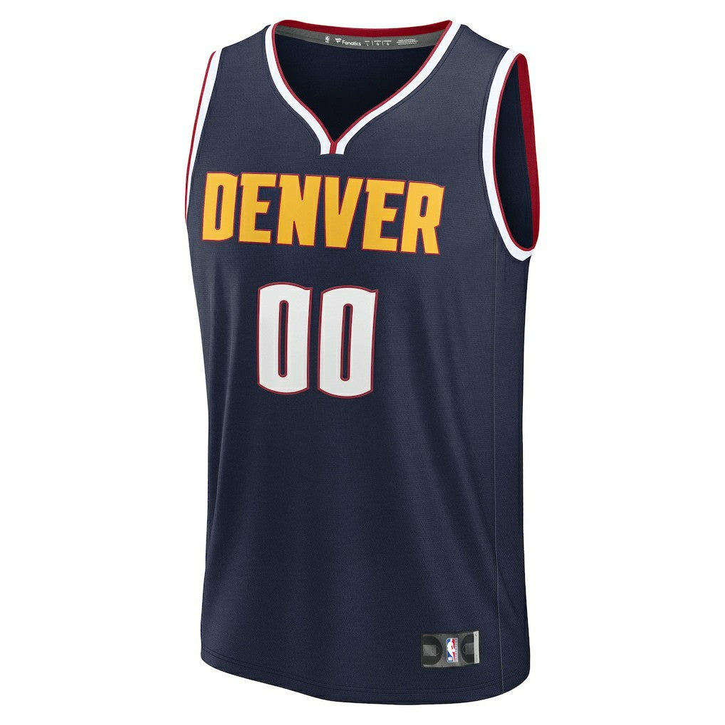 Fanatics - Denver Nuggets Youth Fast Break Custom Replica Jersey - Navy - Icon Edition