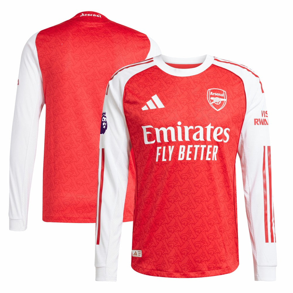 Adidas Arsenal 2025/26 Home Long Sleeve Jerseys - Red