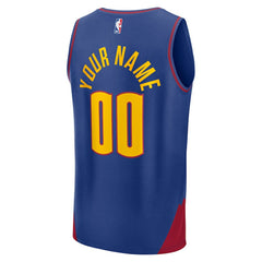 Fanatics - Denver Nuggets Youth Fast Break Custom Replica Jersey - Blue - Statement Edition