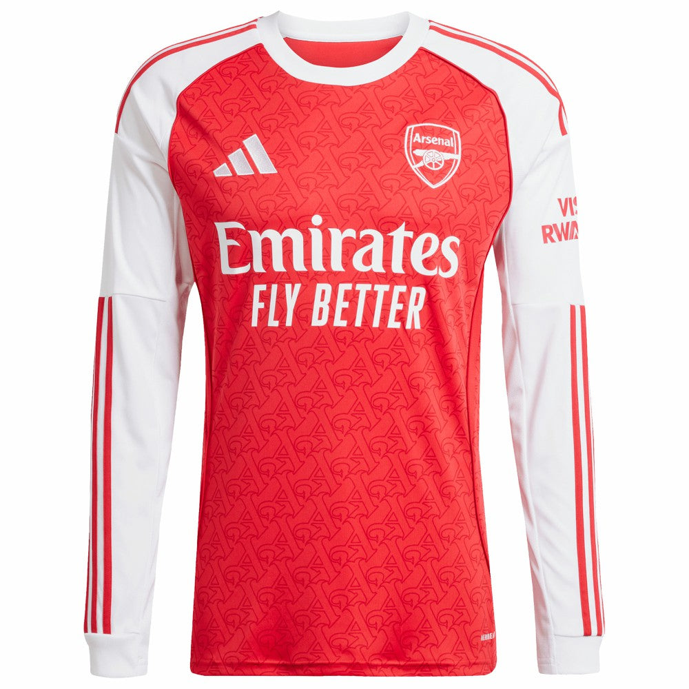 Adidas Arsenal 2025/26 Home Replica Long Sleeve Jerseys - Red