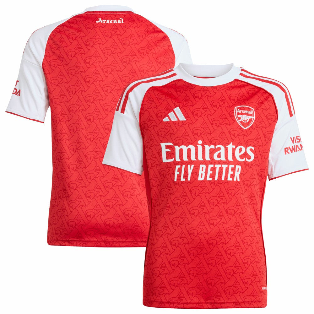 Adidas Arsenal Youth 2025/26 Home Replica Jerseys - Red