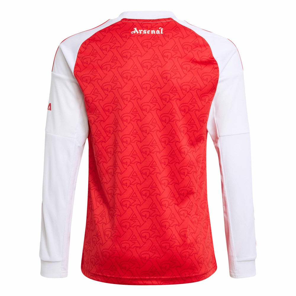 Adidas Arsenal Youth 2025/26 Home Replica Long Sleeve Jerseys - Red