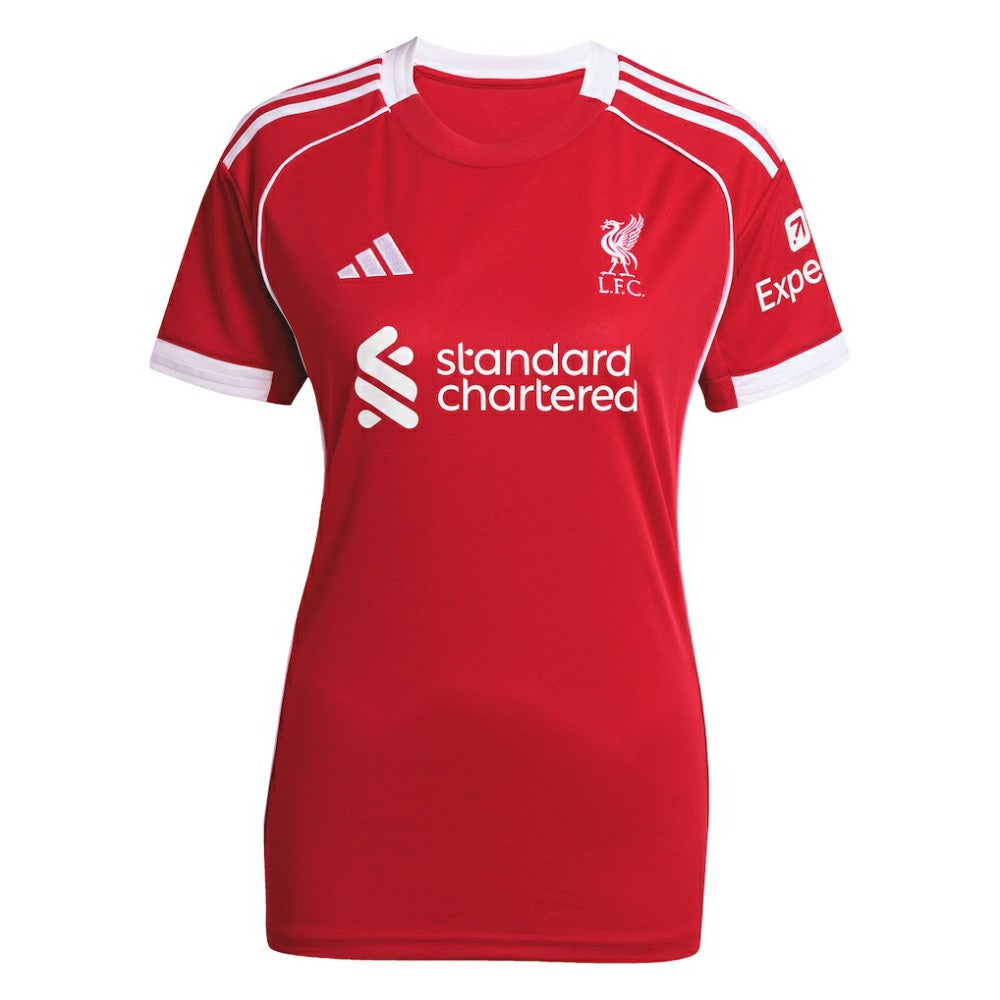 Adidas Liverpool Women's 2025/26 Home Replica Jerseys - Red